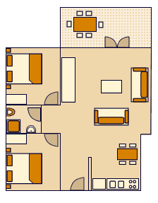 Schema essenziale dell'appartamento - 2 - A2